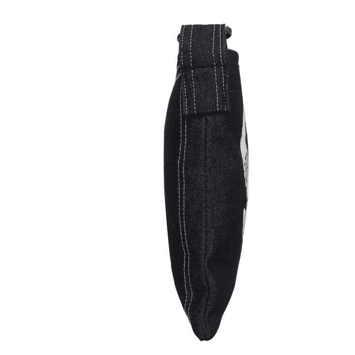 Indha Denim Crossbody Sling Bag for Girls/Women | Hand Block Printed Bull Face Sling Bag | Denim Sling Bag | Crossbody Sling Bag Sling crossbody shoulder bag | Women’s sling bag | Women black sling bag | Block print sling bag | Black sling bag |