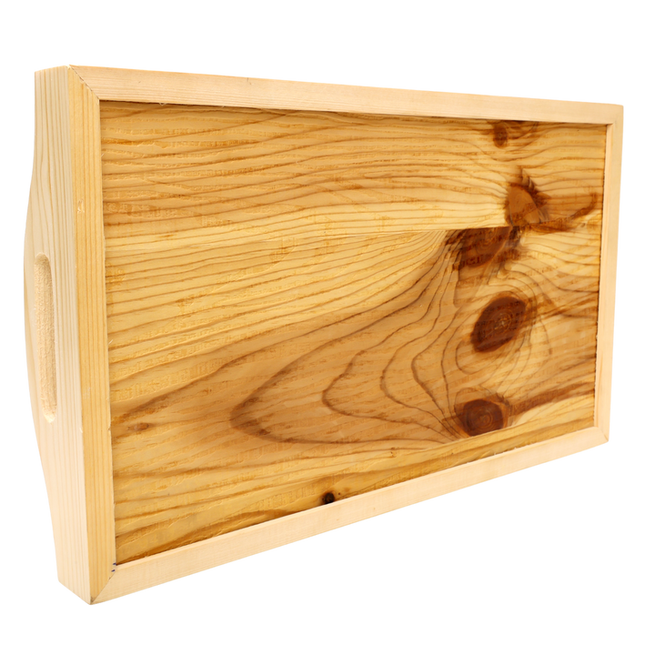 Indha Pine Wood Serving Tray – Hand-Embroidered Dancing Girls Motif|Table Décor|Livingroom| Handmade Gift