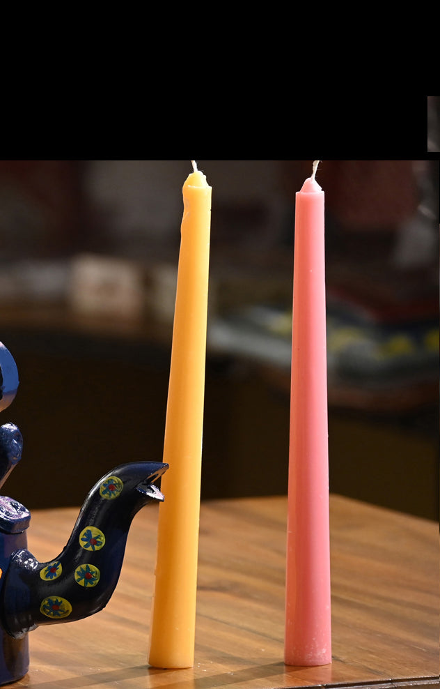 Indha Handcrafted Eco-Friendly Scented Taper Candles |Scented Candle Gift Set | Perfume Candles | Aromatic Candles | Candle for Corporate Gifting |