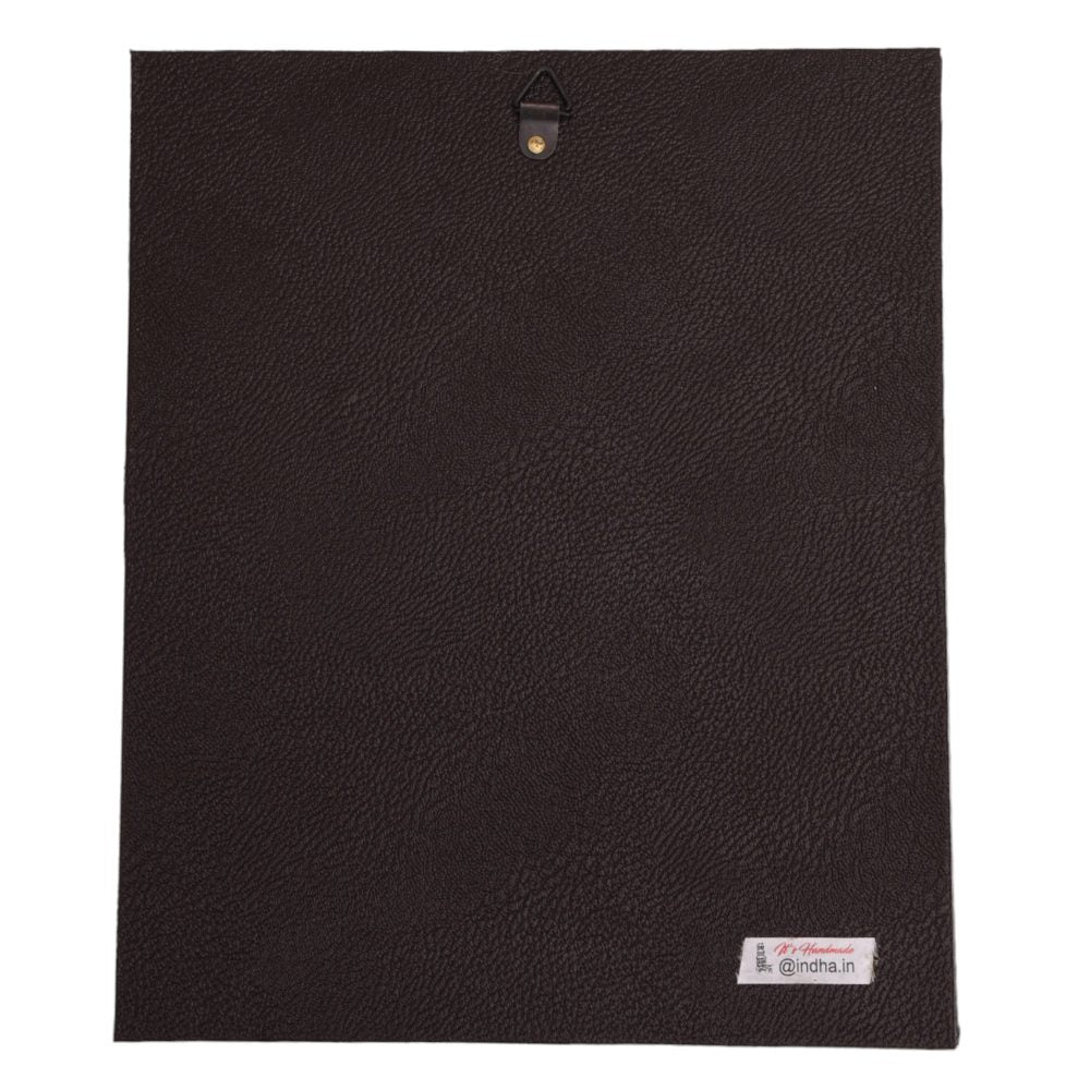 Indha Hand-Embroidered Gond Art Leopard Wall Decor | Wild Elegance | Reprocessed Wood Gift Wall Décor | Home Decor | Wedding Gift | Housewarming