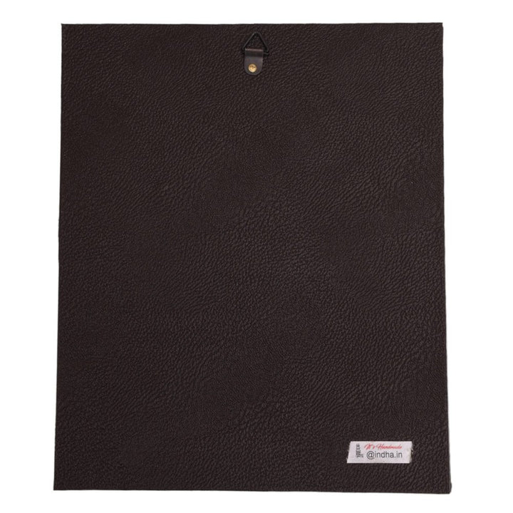 Indha Hand-Embroidered Gond Art Leopard Wall Decor | Wild Elegance | Reprocessed Wood Gift Wall Décor | Home Decor | Wedding Gift | Housewarming