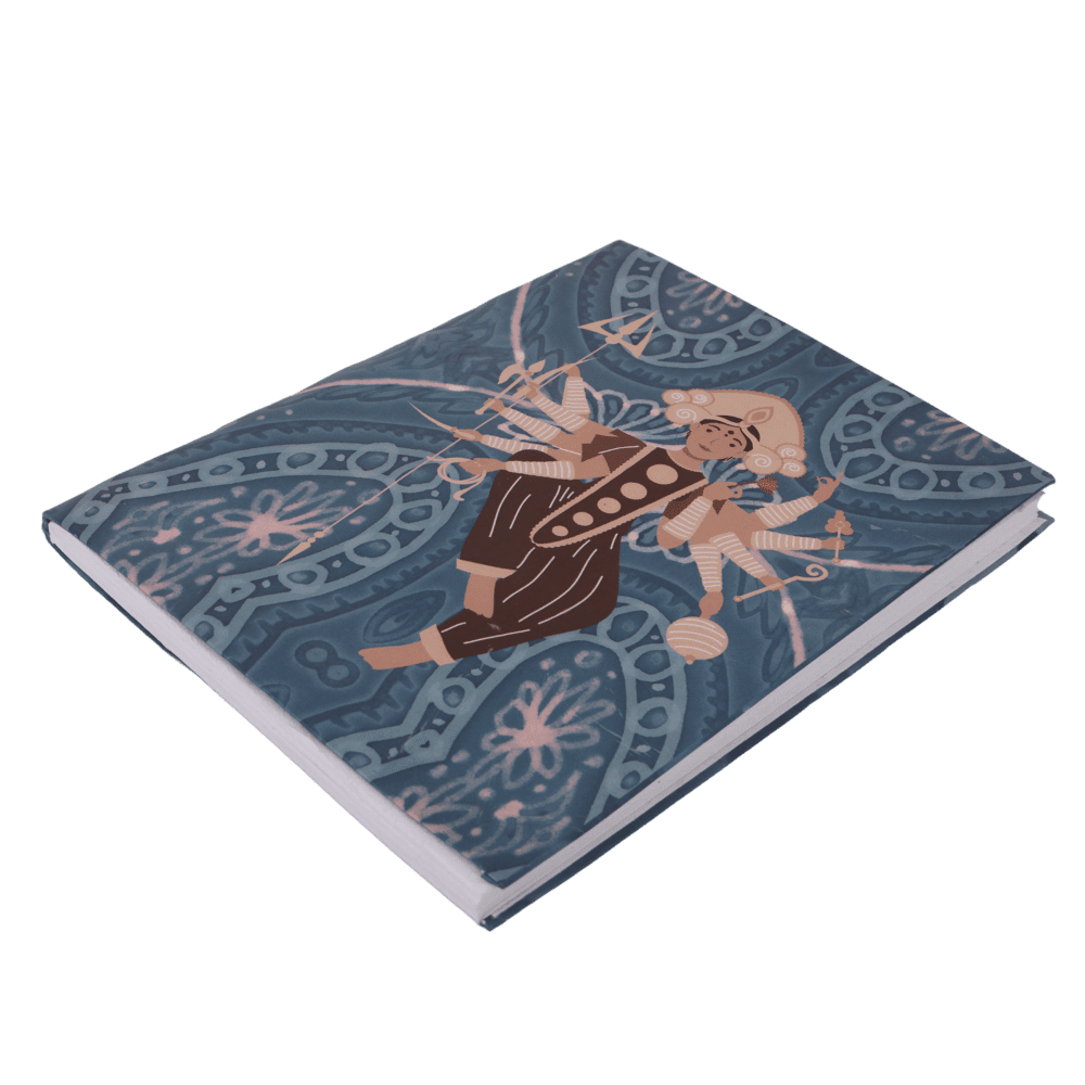 Indha Handcrafted Diary | Journal Diary | Maa Durga Print Diary | Sustainable Diary | Recycled Paper Diary | Eco-Friendly | Gifting | Corporate Gifting Diary | Office Employee Gifting |