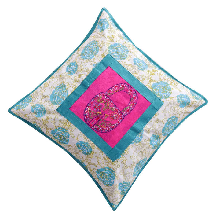 16"Cotton Lock Embroidery Work Cushion Covers Set of 2