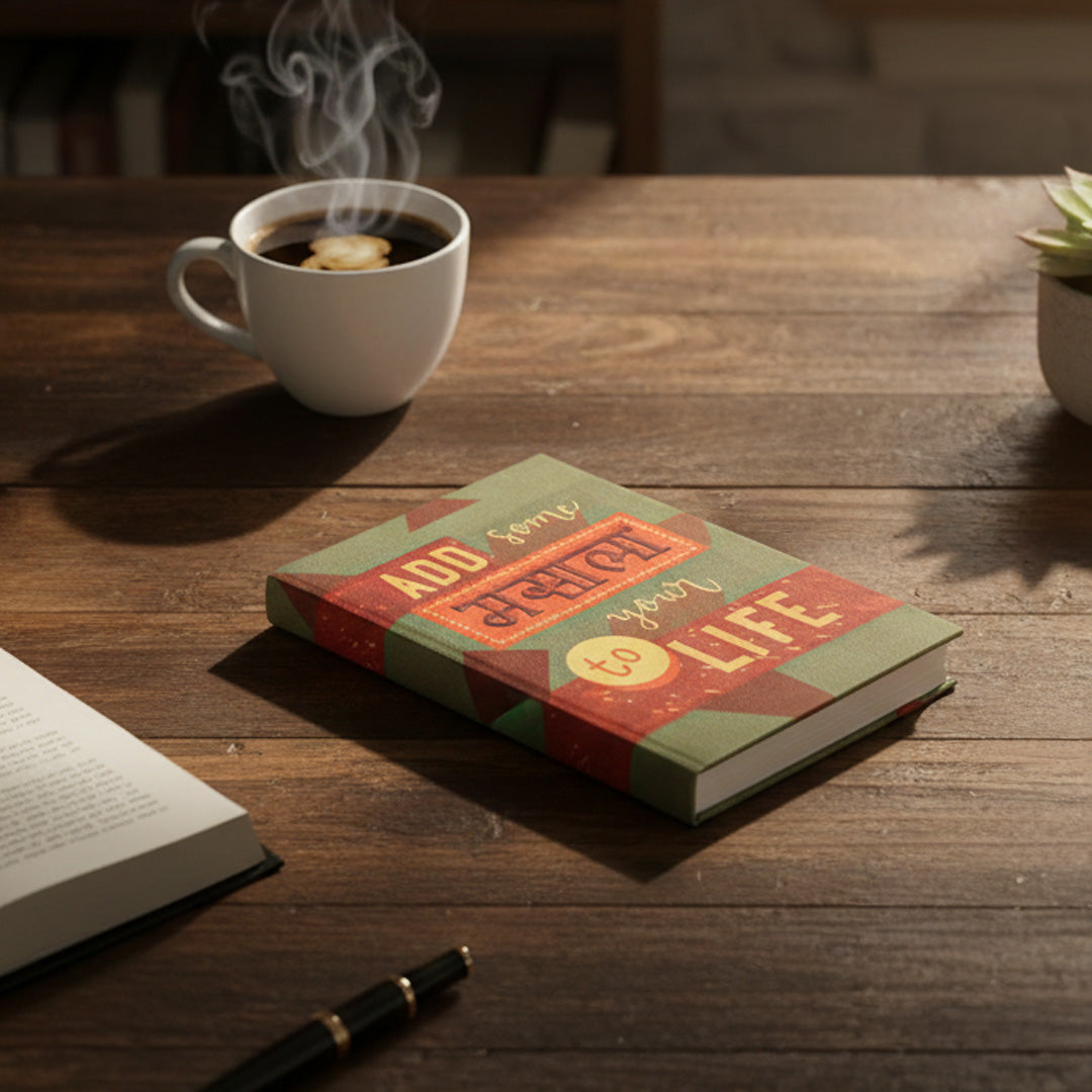 Handmade Recycled Paper Diary | “Add Some Masala to Your Life” | Fun Biodegradable Notebook|Great Gift for Friends