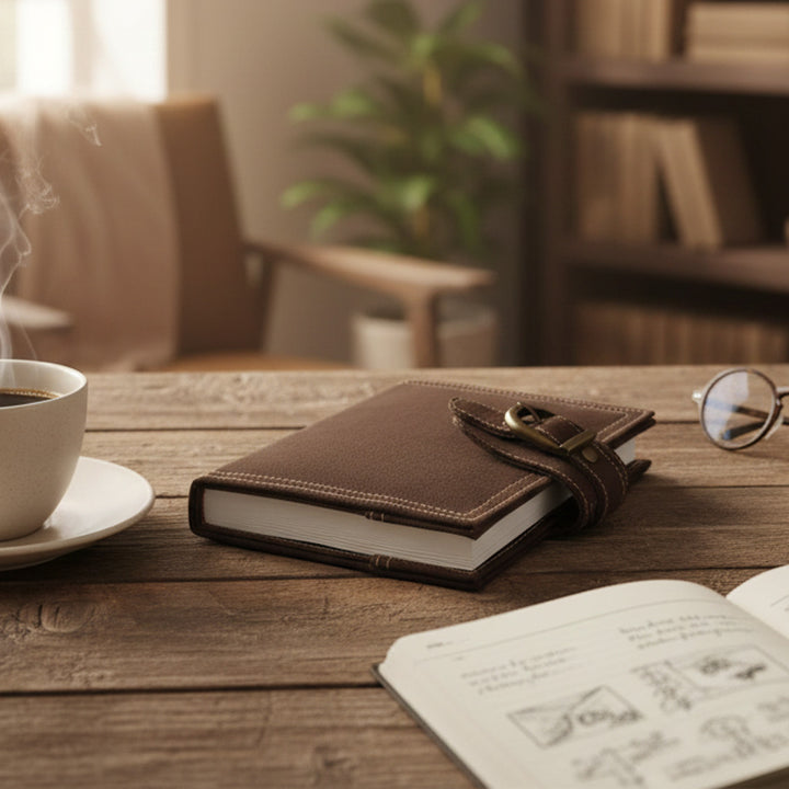 Indha Executive Diary – Agri-Waste Paper Edition (Earth Brown)