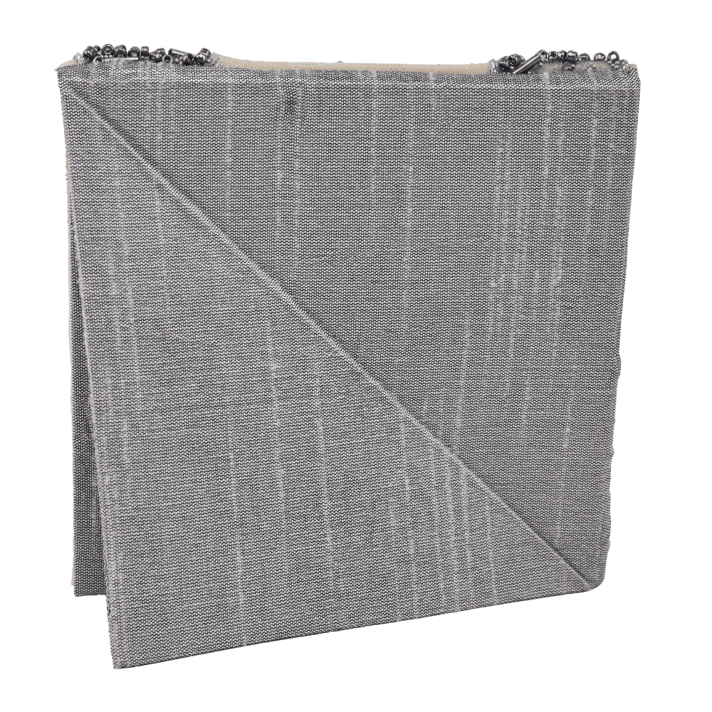 Indha Handcrafted Photo Frame| Unique Design Photo Frame | Table Top Picture Frame | Decorative Photo Frame | Silver Glass Beads Photo Frame | Zardozi Work Embroidery | Eco-Friendly | Corporate Gifting | Office Emp