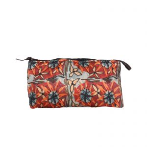 INDHA Orange Colour Multiutility Pouch/Cosmetic Pouch