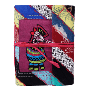 Cotton Patchwork Hand-Embroidered Diary