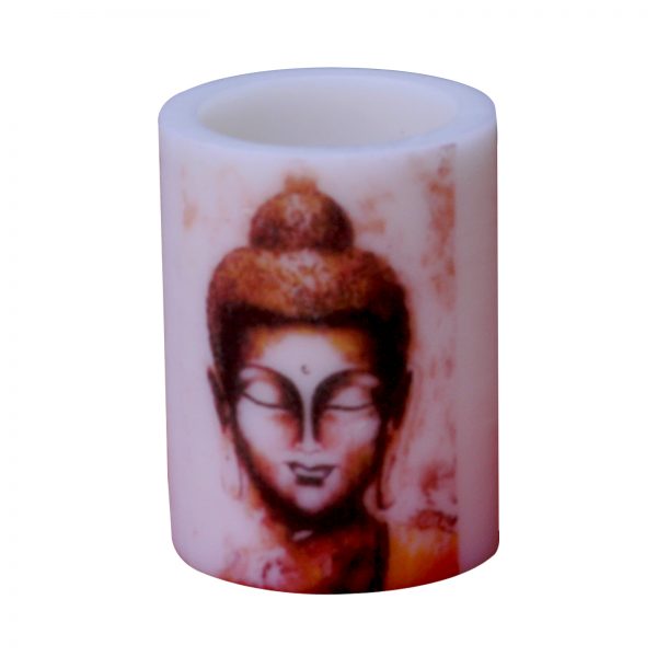 Indha Buddha Print Hollow Candle