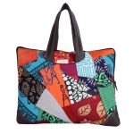 Lock Hand Embroidery Work Multicolour Patchwork 14″ Laptop Bag for Women