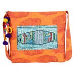 Dholak Embroidery Orange Sling