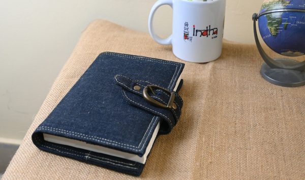 Indha Handcrafted Diary Denim Cover Diary