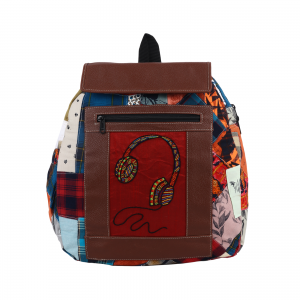INDHA Multicolor Patchwork Backpack
