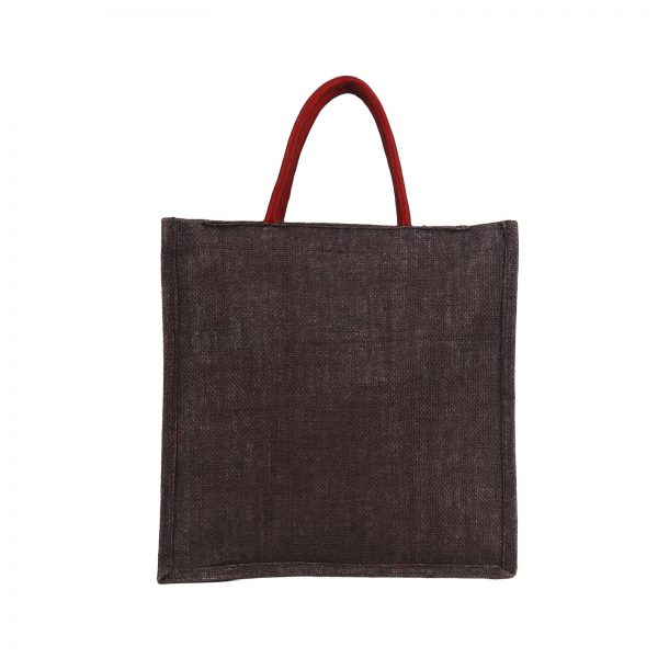 INDHA Hand-Embroidered Jute Lunch Bag - Sustainable and Stylish Dining Companion