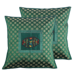 Indha 16X16 Embroidered Cushion Cover Mridang