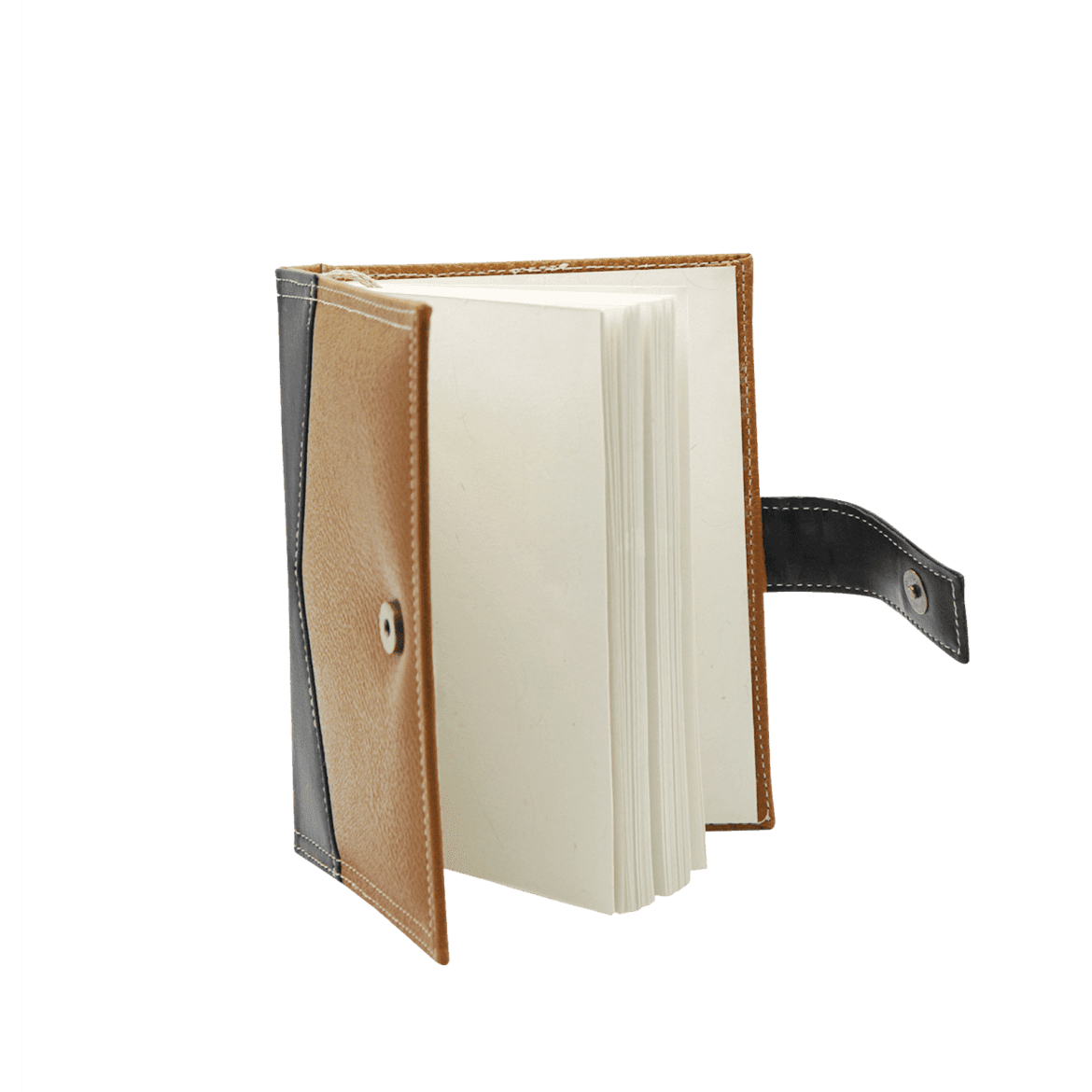 recycled-paper-diary-with-tan-colour-vegan-leather-cover-curated