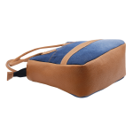 INDHA Denim & Vegan Leather Small Handbag - Vegan Leather Handbag