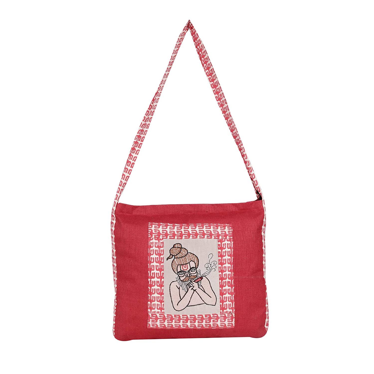 Velvet Thread work embroidery Tot bag