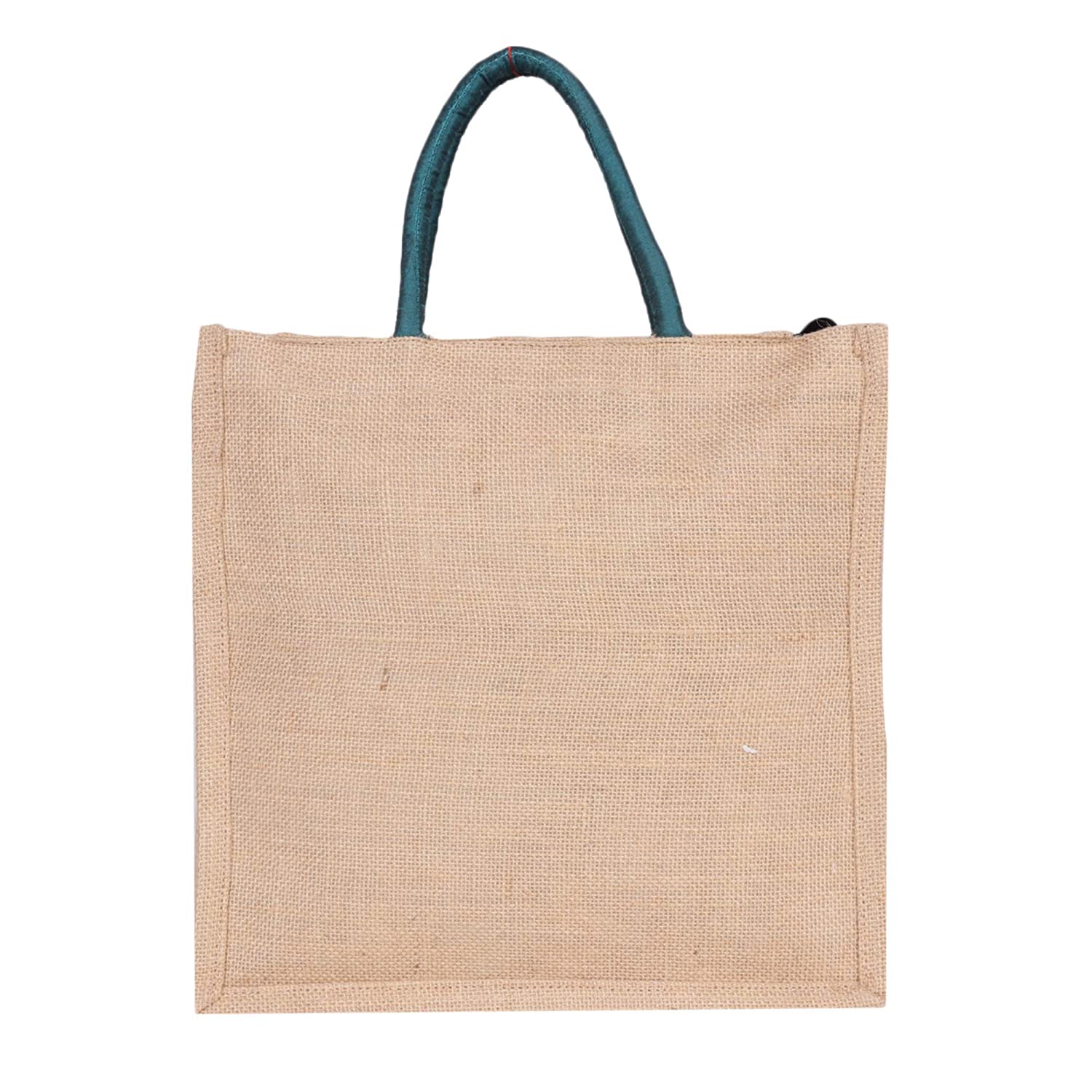 Hand-Embroidered Jute Lunch Bag For Men & Women