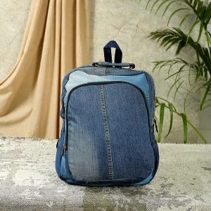 Blue Denim Backpack Bag