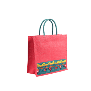 INDHA Stylish Eco-Friendly Jute Bag - Ideal for Everyday Use and Gifting