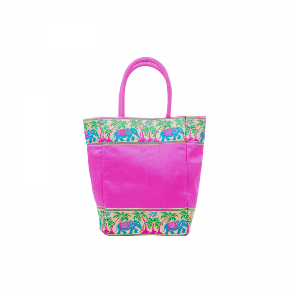 INDHA Pink-Colour Handbag for Girls/Women - Ethically Crafted by INDHA Artisans