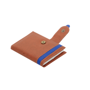 INDHA Brown Colour Vegan Leather Diary, Card Holder, Key Chain and Baggage Tag Set/Christmas Gift