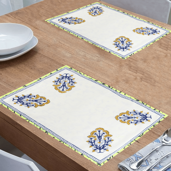 Handcrafted Cotton Dining Table Placemats by INDHA