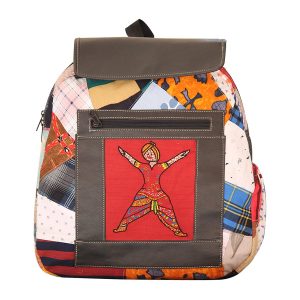 INDHA Multicolor Patchwork Backpack
