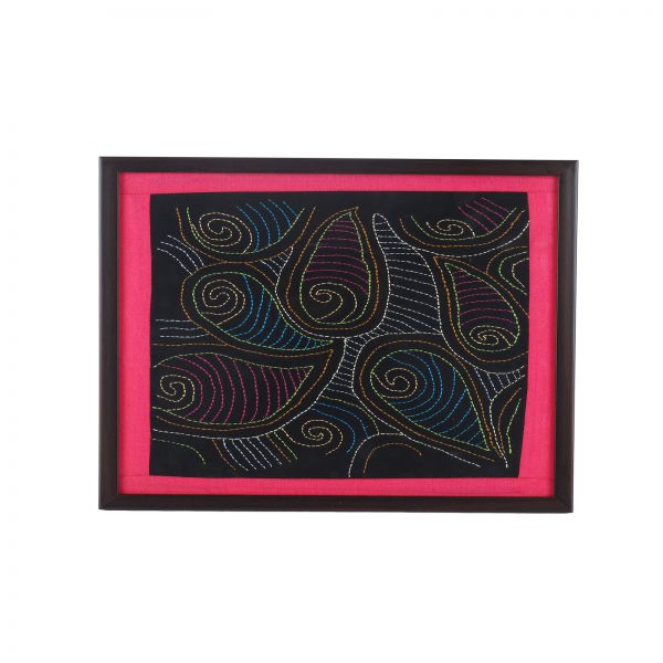 Multicolour Hand-Embroidered Decorative Tray
