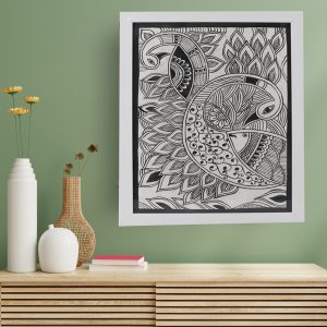 INDHA Hand Painted Wall Art - Unique and Artistic Home Decor Crafted with Care