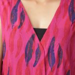 Indo-Western Pink Cotton Shrug |Women| Summer Wear