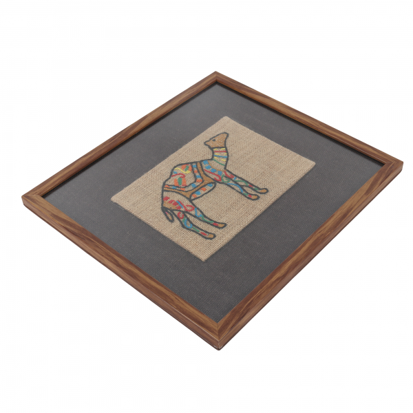 INDHA Hand-Embroidered Camel Wall Decor - Artistic Home Accent