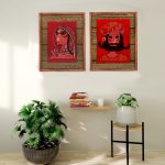 INDHA Hand Embroidered Wall Art - Captivating Rajasthani Men & Women Portraits