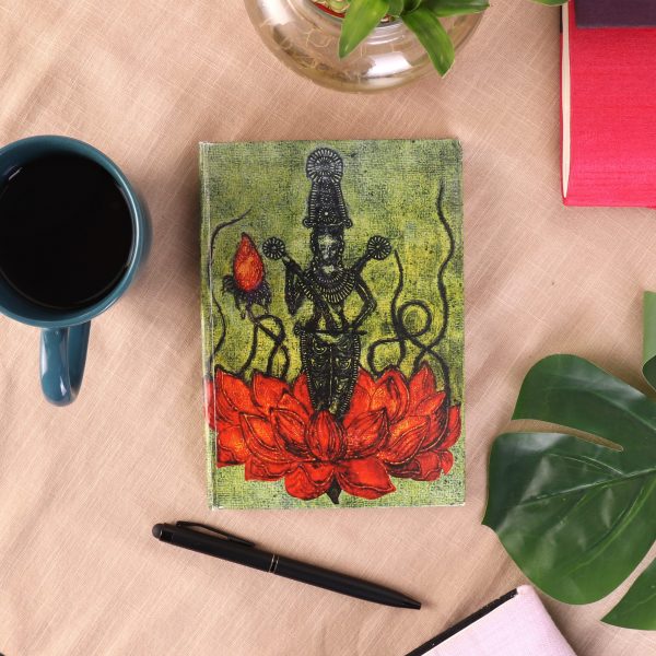 Hand-Painted Recycled Paper Diary