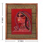 INDHA Hand Embroidered Wall Art - Captivating Rajasthani Men & Women Portraits