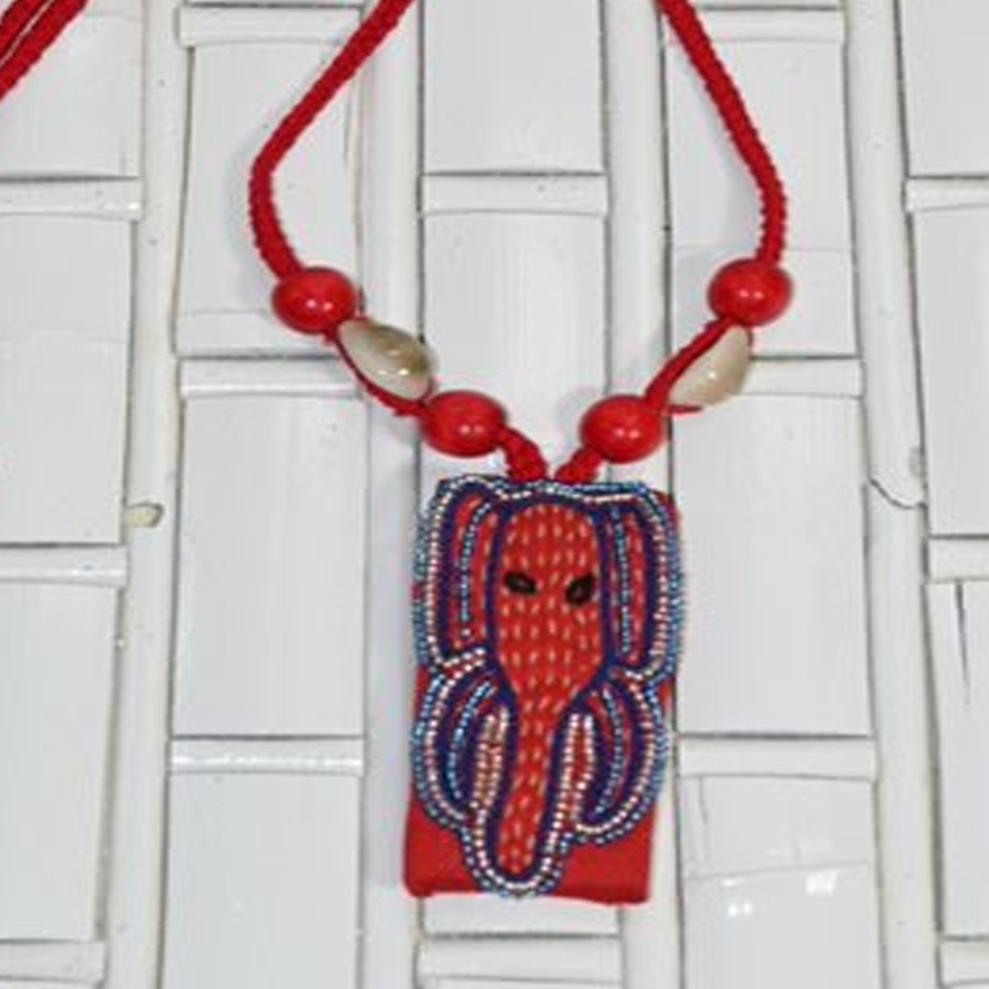 Hand Made Beaded Wood Multi-Strand Necklace - Glorious You in Red | NOVICA