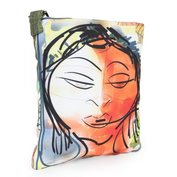 INDHA Women Face Print Sling Bag For Girls & Women