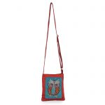 INDHA Handcrafted Zardozi Embroidery Owl Design Sling Bag