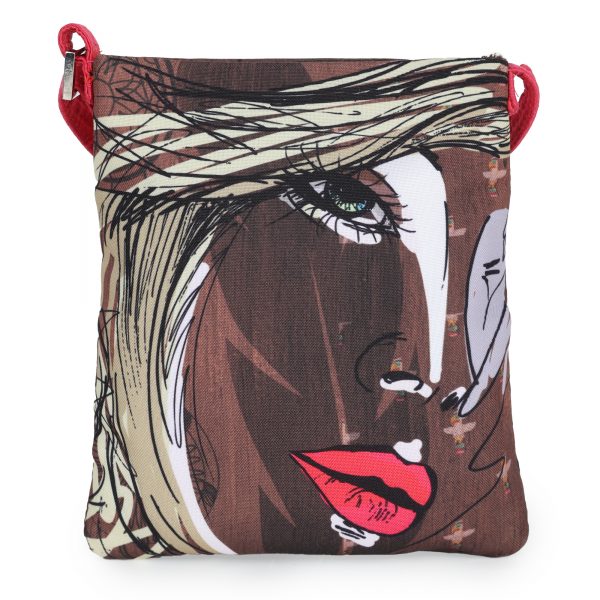 INDHA Women Face Art Portrait Print Sling Bag For Girls & Women