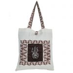 INDHA Hand Of Fatima Embroidered And Block Printed Multipurpose Tote Bag