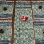 Handcrafted Table Runner & Mats Set-of-Four by INDHA - Eco-Friendly