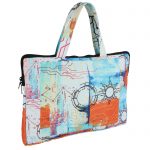 INDHA Laptop Bag Laptop Sleeve Multicolor Abstract Circuit Design 14 Inch Corporate Gifting Gifting Men And Women