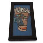 INDHA Unique Hand Painted Boho Art Set of 2 Wooden Frame Home Décor Wall Décor Gift for Any Occasion