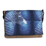 INDHA Laptop bag made of Eco-friendly Jute fabric with Artistic Designer Digital print