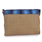 INDHA Laptop bag made of Eco-friendly Jute fabric with Artistic Designer Digital print