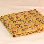 INDHA Hand Block Printed Cotton Fabric Red And Grey Camel Design Motif Mustard Yellow Cotton Fabric Hand Block Printed Fabric Home Utility Fashion Utility Gifting Gifts For Him Gifts For Her Home Furnishing Jaipuri Block Print Fabric