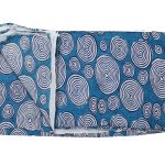 Hand Block Printed Cotton Fabric Navy Blue And White Swirl Design Motif Blue Cotton Fabric