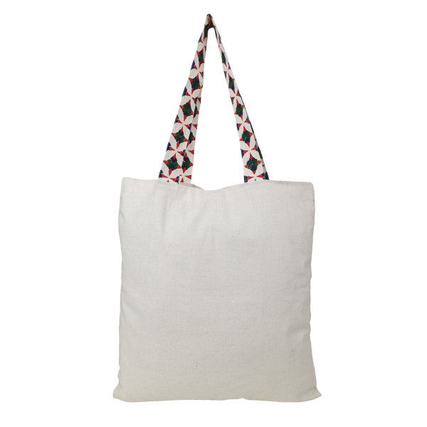 INDHA Tote Bag Handcrafted Tote Bag White Cotton Tote Bag Pink Dupion Silk Hand Embroidered Chain Stitch Work Multicolor Elephant Design