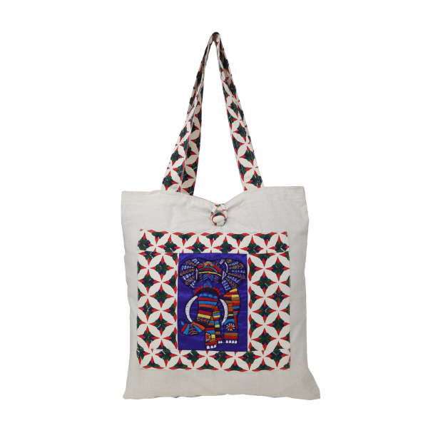 Indha Hand Embroidered Customized Cotton Tote Bag